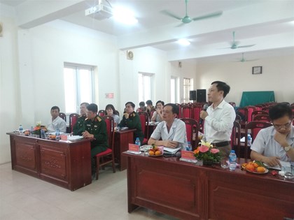 Hiển thị chi tiết tin tức Nghiệm thu phần mềm Quản lý Bệnh viện Quân đội tại Viện y học phóng xạ và U bướu Quân đội Hình ảnh tin tức Nghiệm thu phần mềm Quản lý Bệnh viện Quân đội tại Viện y học phóng xạ và U bướu Quân đội