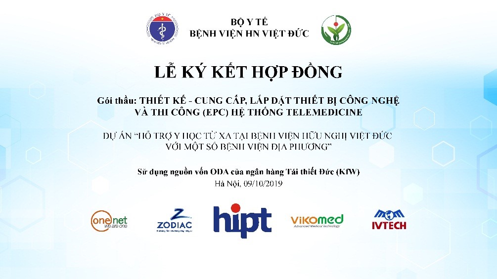 Hình ảnh tin tức Bệnh viện Hữu nghị Việt Đức ký kết hợp đồng với liên danh nhà thầu thực hiện dự án hỗ trợ Y học từ xa